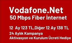 Vodafone.Net 50 Mbps Sınırsız Fiber İnternet İlk 12 Ay 123 TL