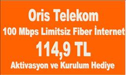 Oris Telekom 100 Mbps Limitsiz Fiber İnternet 114,9 TL