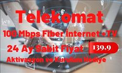 Telekomat 100 Mbps Limitsiz Fiber ve Dizinin Yıldızı Paketi  ..139,9 TL