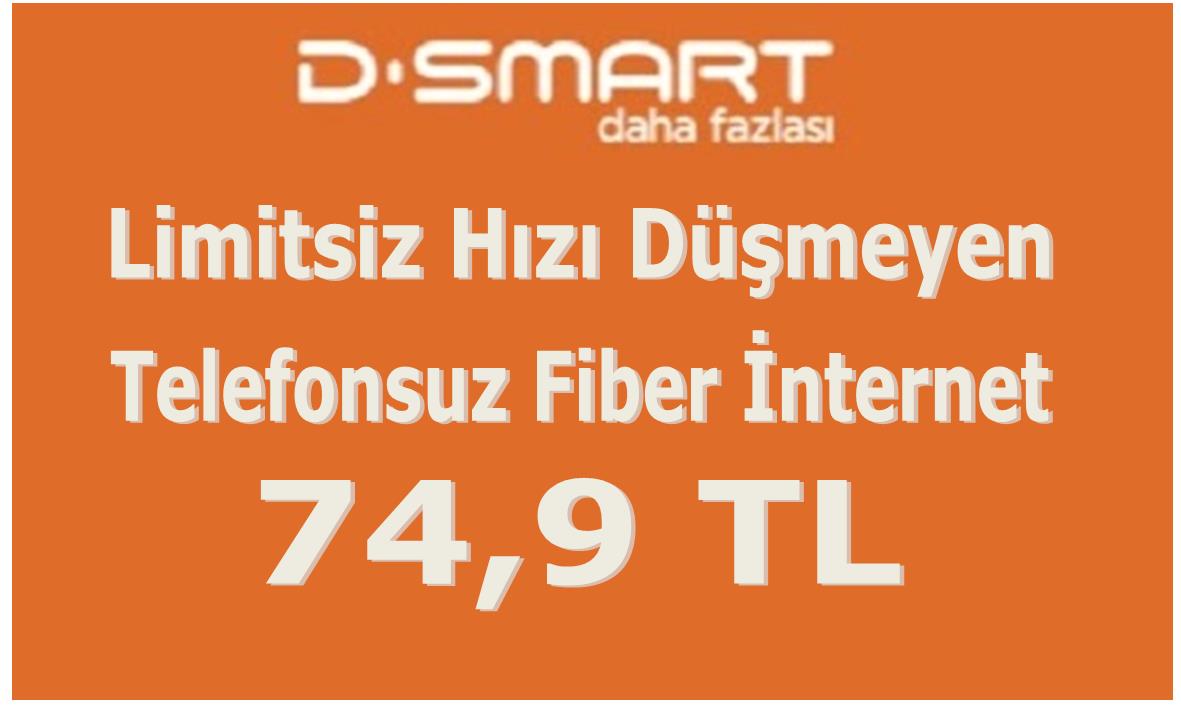 24 Mbps  Limitsiz  Fiber  İnternet Herşey Dahil  74,9 TL